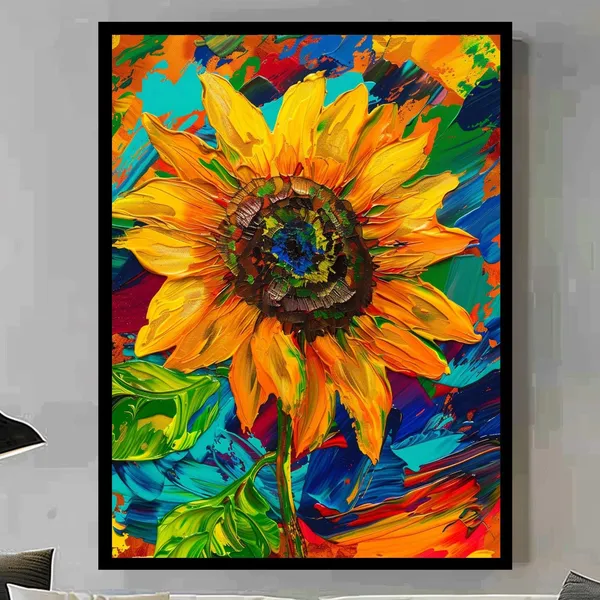 Sunflower Art Print, Floral Home Decor