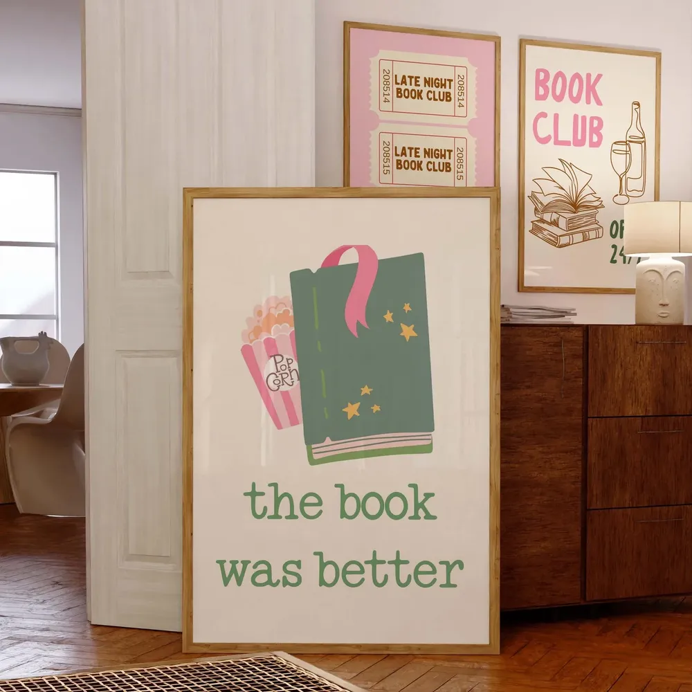 The Book Was Better, Bookish Humor Art Print
