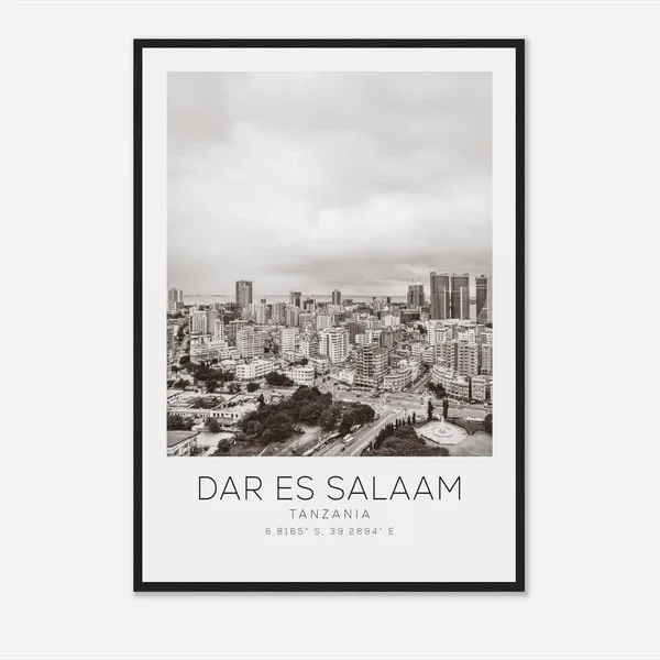 Dar Es Salaam Tanzania Minimalist Travel Poster Print