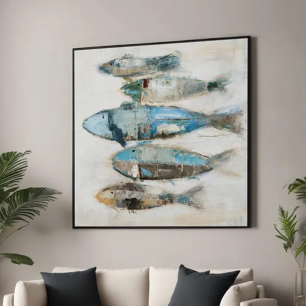 Abstract Fish - Contemporary Beach Art Print