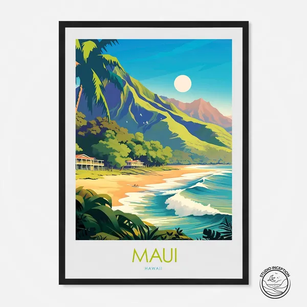Maui Travel Gift Poster Print
