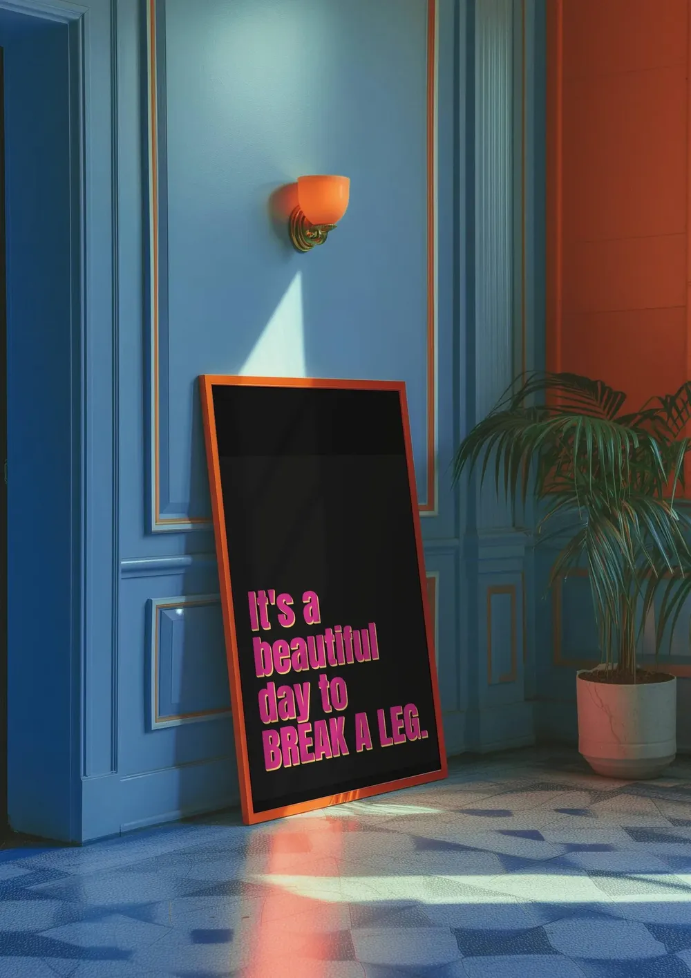 Break A Leg Theatre Wall Art Print, Drama Decor - Image 5