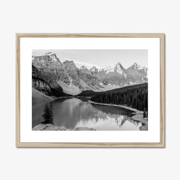 Banff Moraine Lake Photo Poster Print