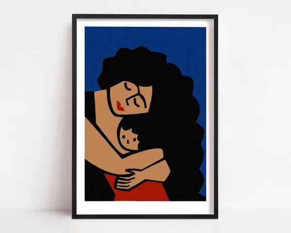 Mother And Baby Love and Family Art Print