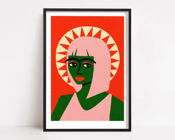 Green Witch Female Portraiture, Feminism Art Print