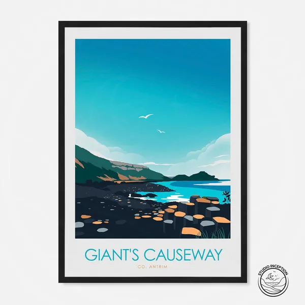 Giants Causeway Northern Ireland Wall Art Print
