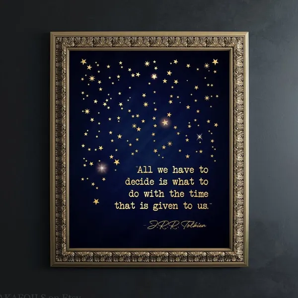 J.R.R. Tolkien Quote, LOTR Literary Art Print