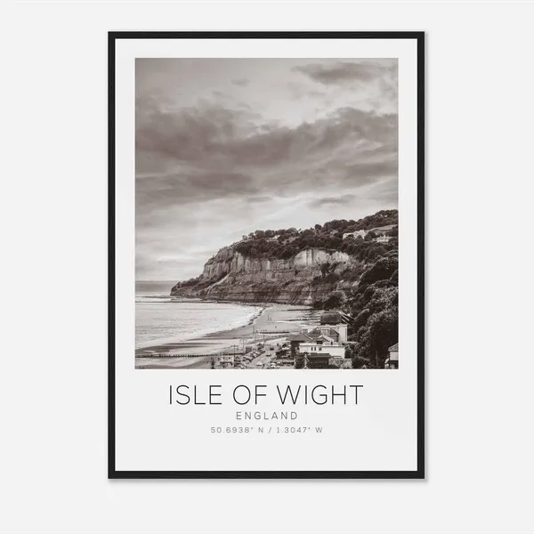 Isle Of Wight England Minimalist Travel Poster