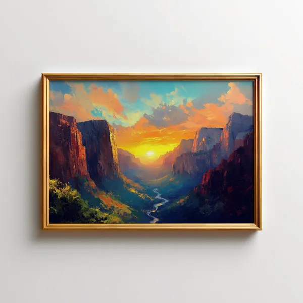 Zion National Park Angels Landing Art Print