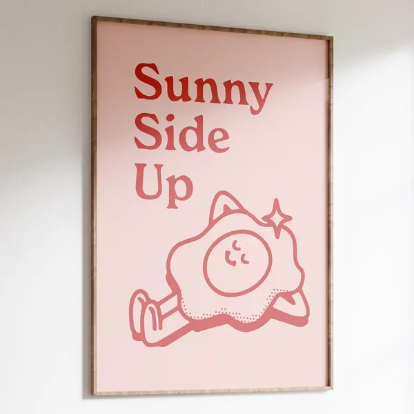 Retro Quote Positive Print, Cute Retro Wall Art