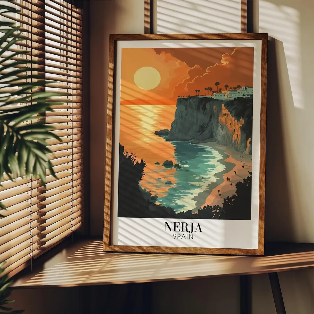 Nerja Spain Travel Wall Hanging Poster - Image 4