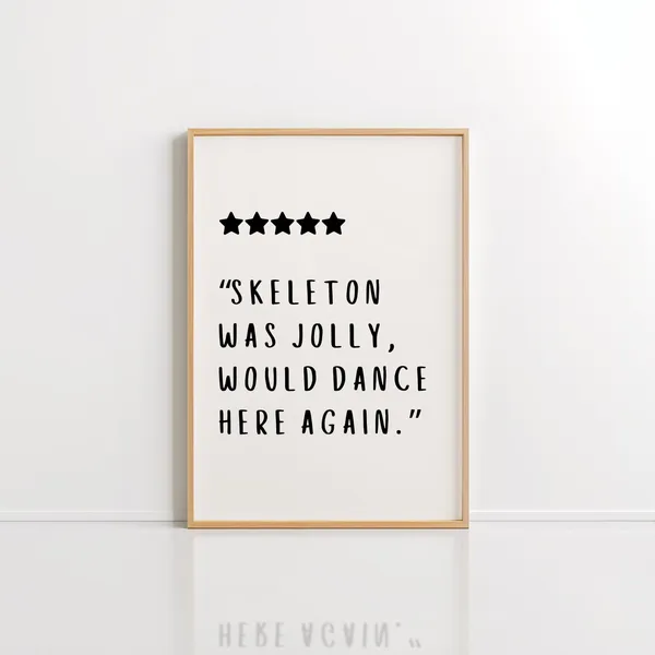 Halloween Typography Poster, Cute Minimalist Fall Decor
