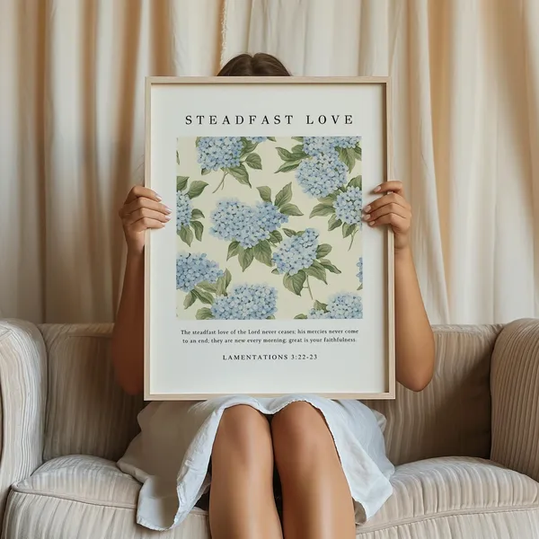 Bible Quote Vintage Scripture Art Print, Farmhouse Decor