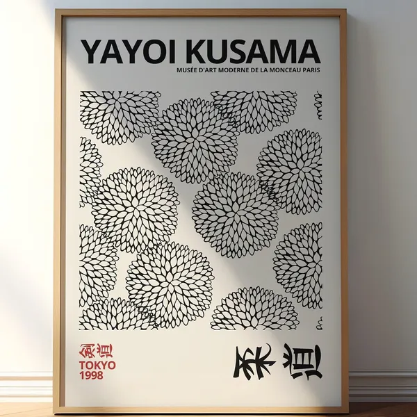 Yayoi Kusama Abstract Japanese Art Print