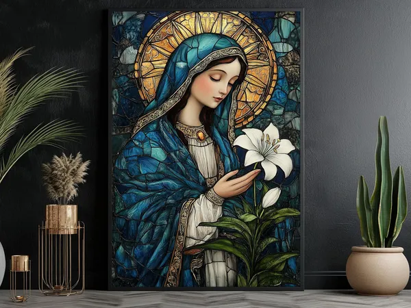 Mother Madonna Virgin Mary Catholic Art Print