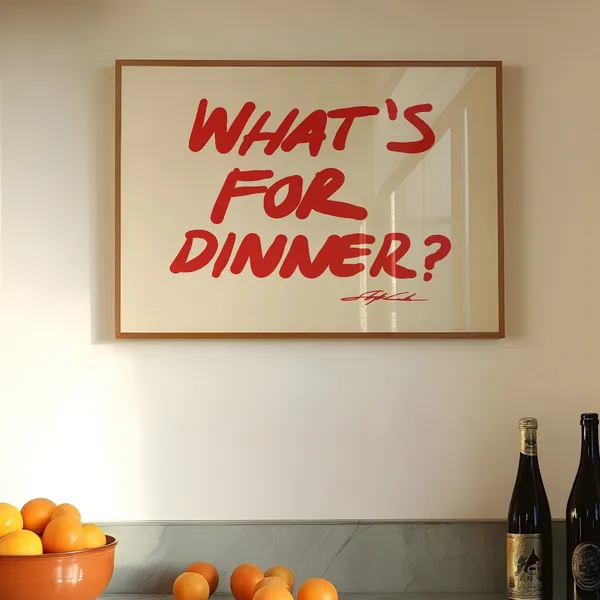 What's For Dinner? Horizontal Art Print