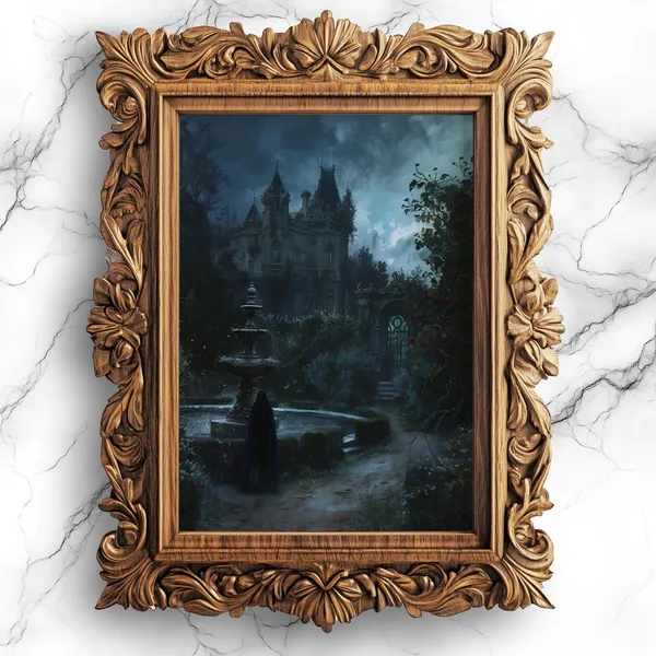 Victorian Era Antique Landscape, Vintage Scenery Print