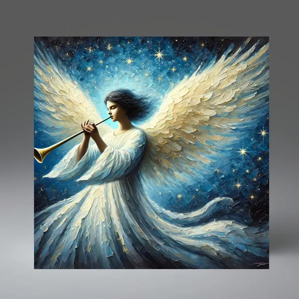 Christian Angel, Birth of Jesus Art Print