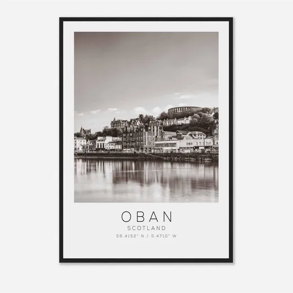 Oban Scotland Minimalist Travel Poster Print