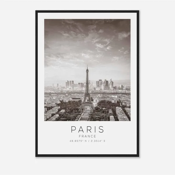 Paris France Minimalist Travel Poster Print