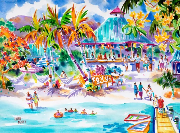Foxys Jost Van Dyke British Virgin Islands Art Print