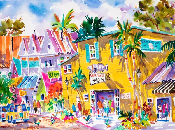 Captain Tony's Saloon Key West Travel Poster