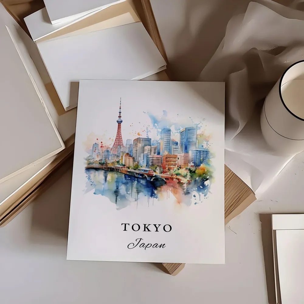Tokyo Japan Travel Poster, Personalized Wall Art - Image 6