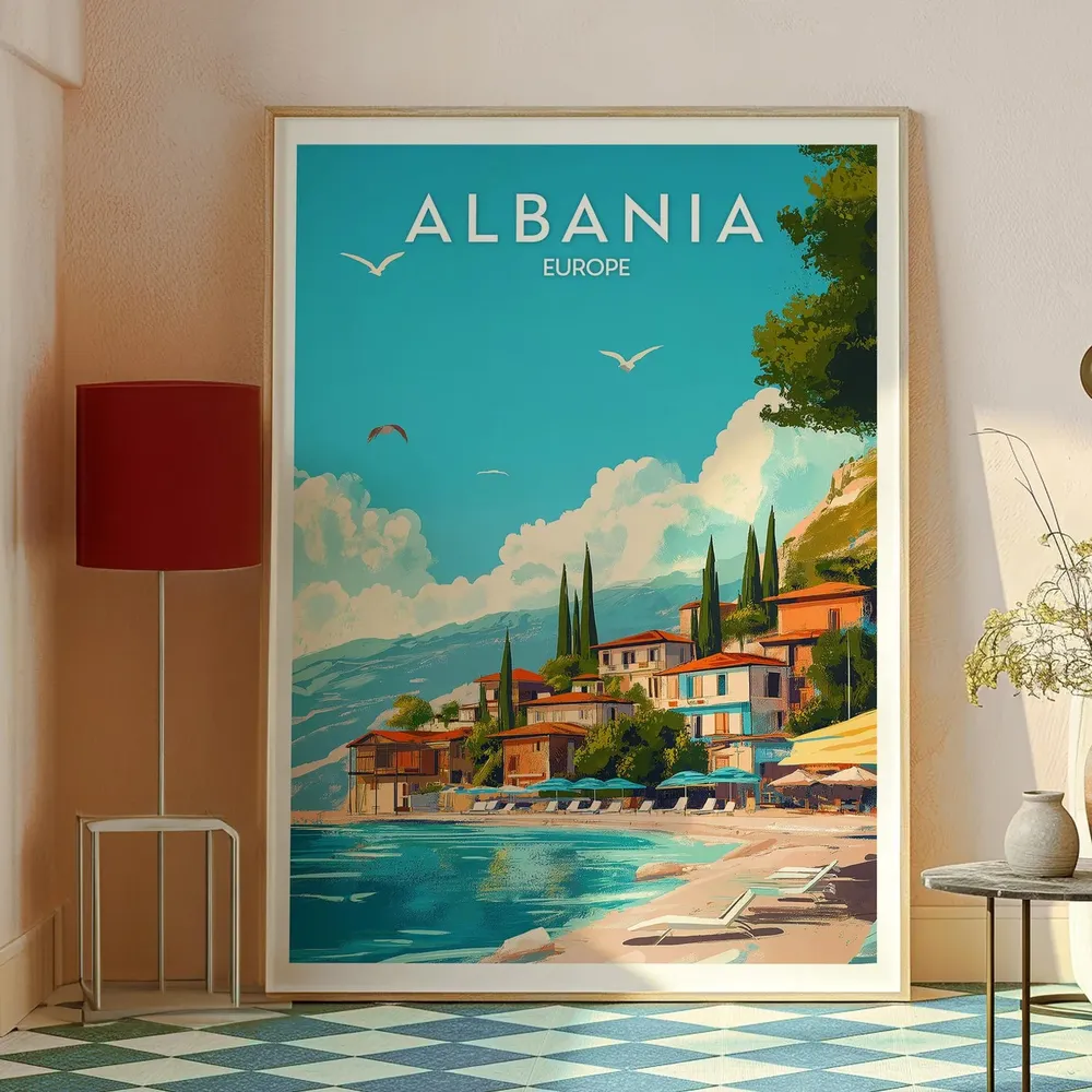 Albania Travel Poster, Europe and The Balkans - Image 2