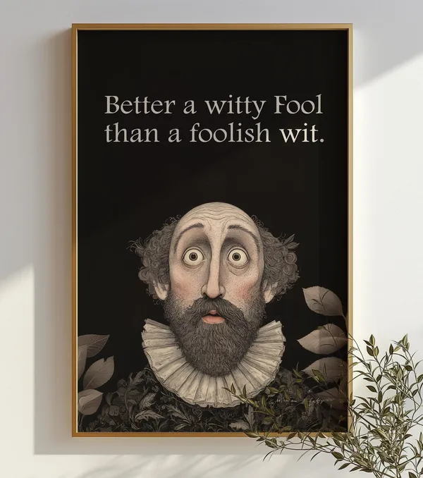Shakespeare Quote Poster, Theatre Classroom Wall Art