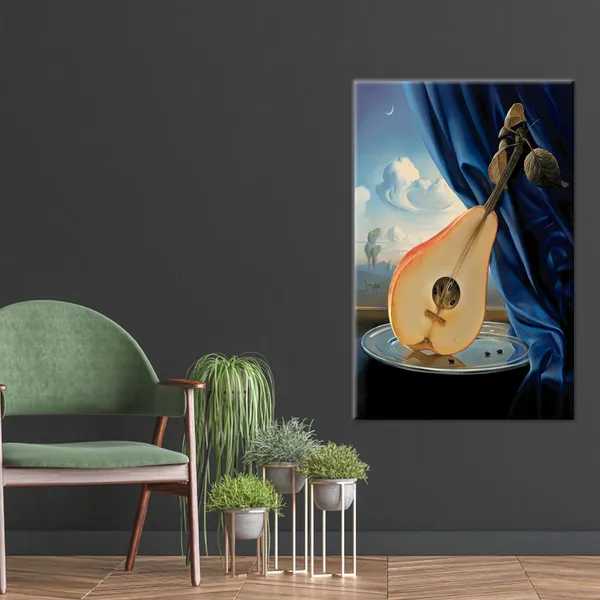 Personalized Surreal Glass Pear or Guitar Art Print