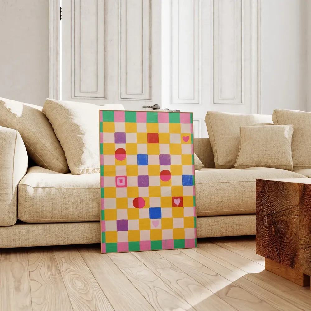 Colorful Geometric Abstract Art Print