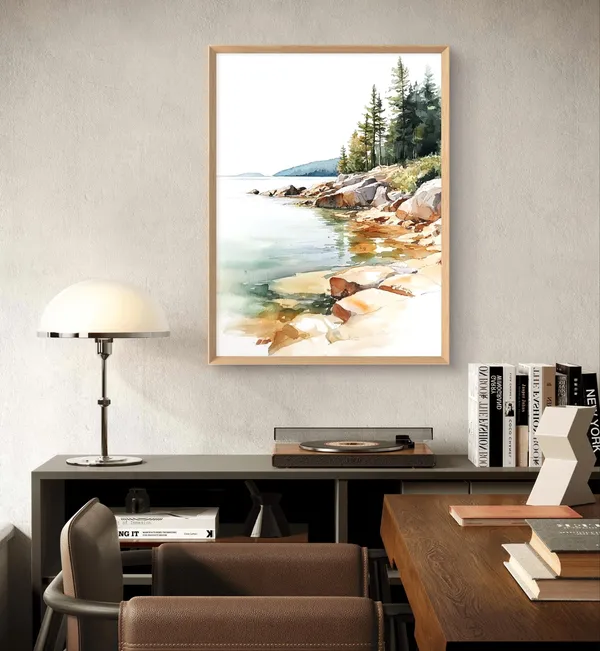 Lake Superior North Shoreline Wall Art Print