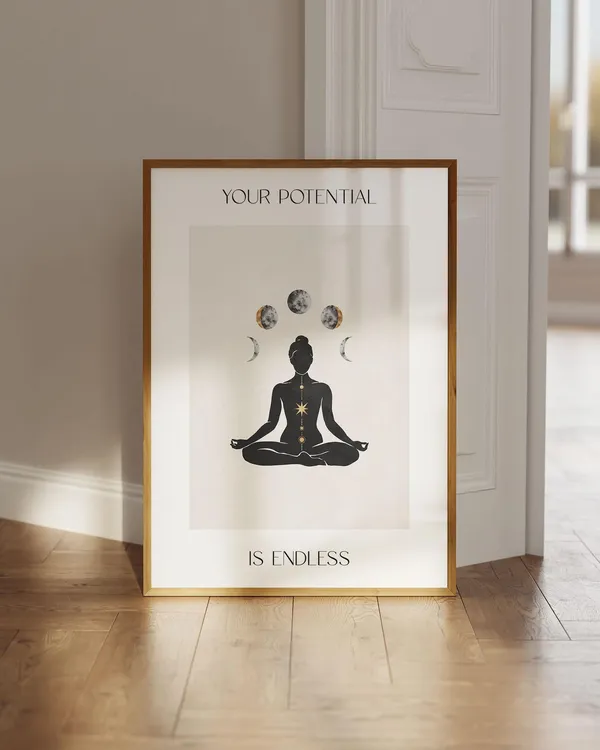 Your Potential Is Endless Quote Art Print