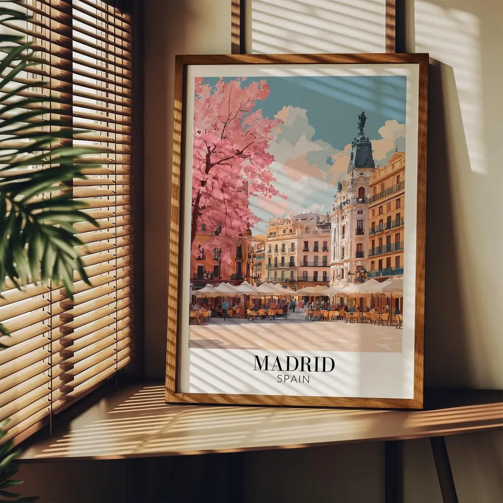 Madrid Spain Travel Poster, Home Decor - Image 4