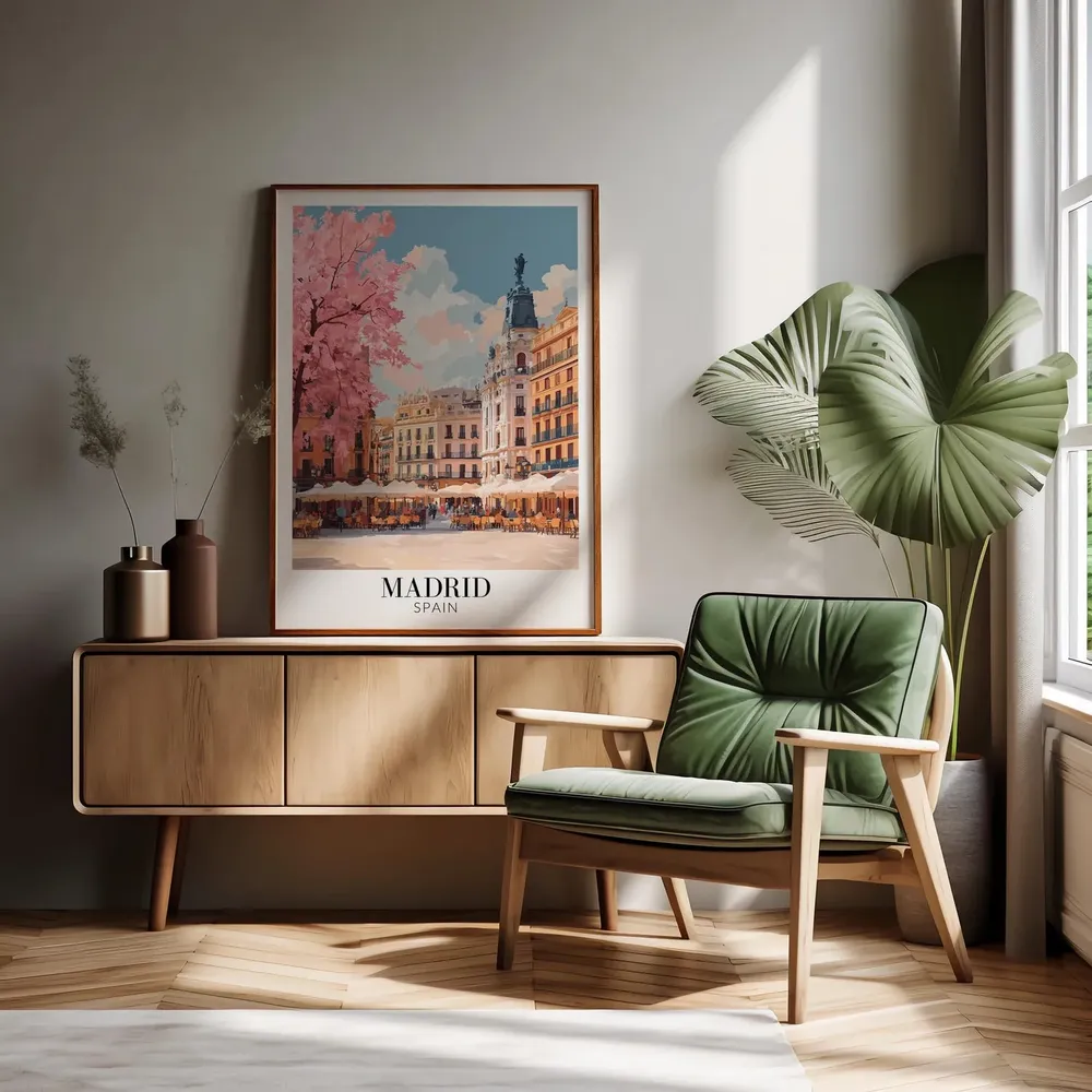 Madrid Spain Travel Poster, Home Decor - Image 3