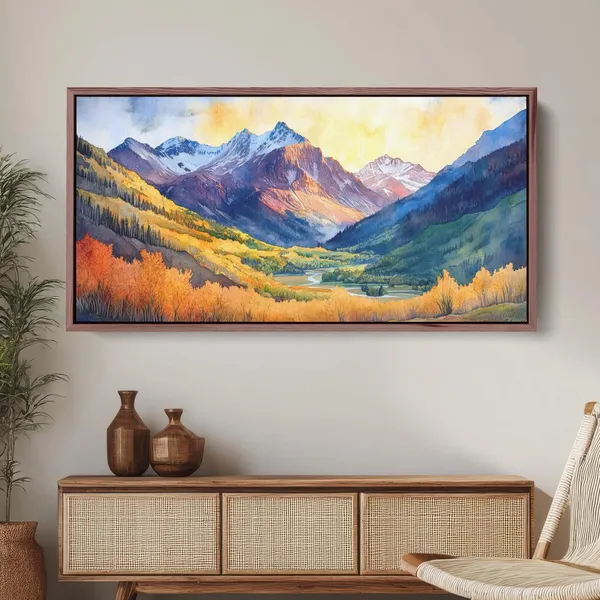 Telluride Colorado Fall Mountains Landscape Art Print