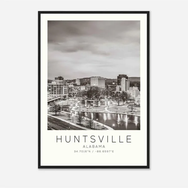 Huntsville Alabama Minimalist Travel Poster
