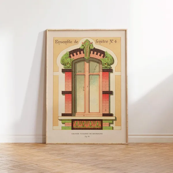 Vintage French Architecture Poster Art Print