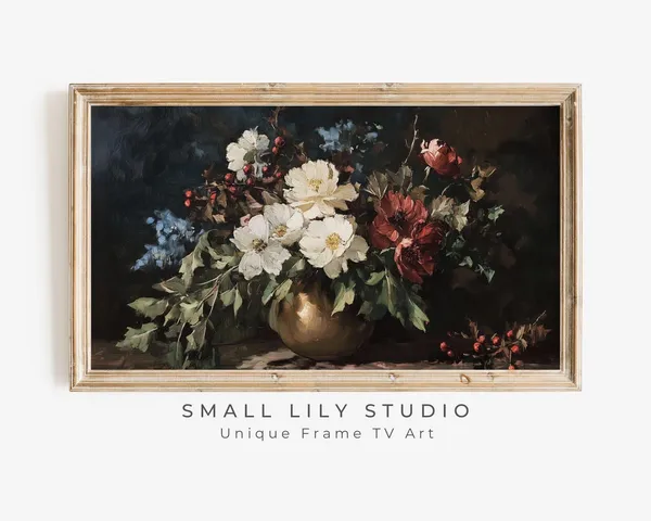 Moody Fall Botanicals Vintage Style Art Print
