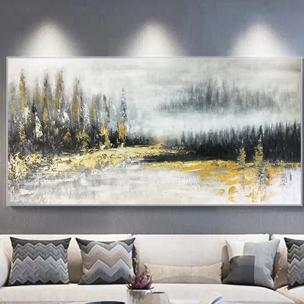 Original Texture Abstract Painting, Living Room Art Print