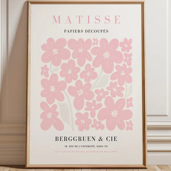 Matisse Flower Market Print, Botanical Wall Art