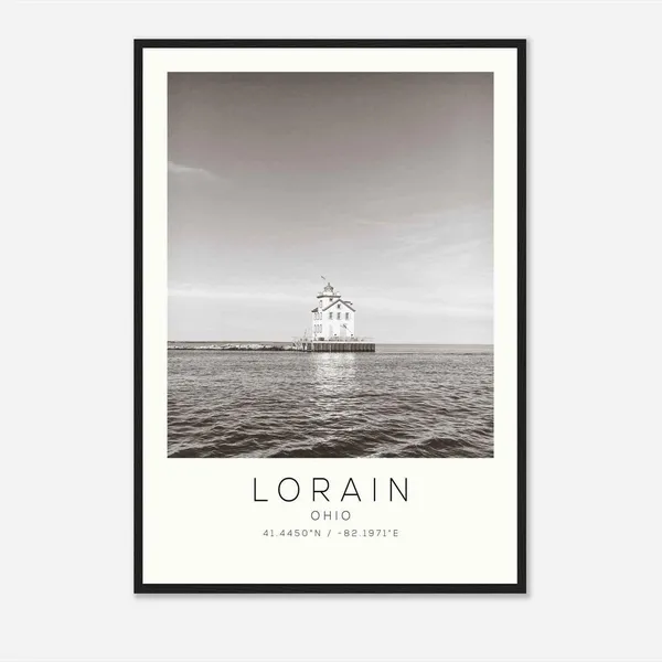 Lorain Ohio Minimalist Travel Poster