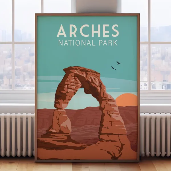 Arches National Park, Utah Travel Poster Print
