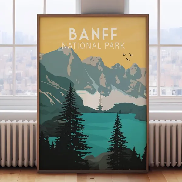 Banff National Park, Canada Travel Poster Print