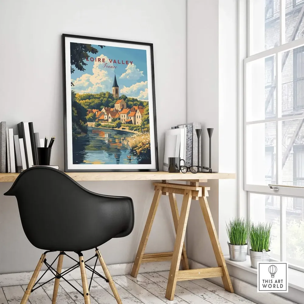 Loire Valley France Travel Poster, Wall Art - Image 4