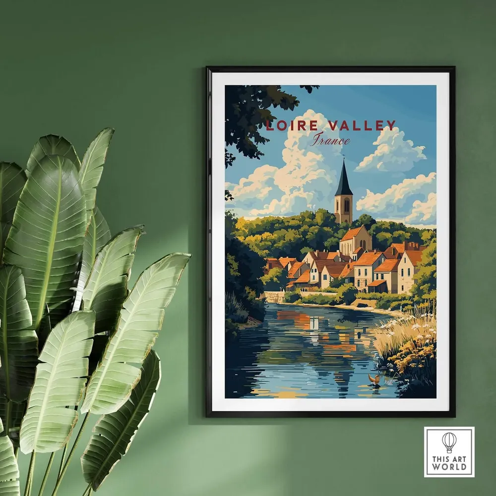 Loire Valley France Travel Poster, Wall Art - Image 2