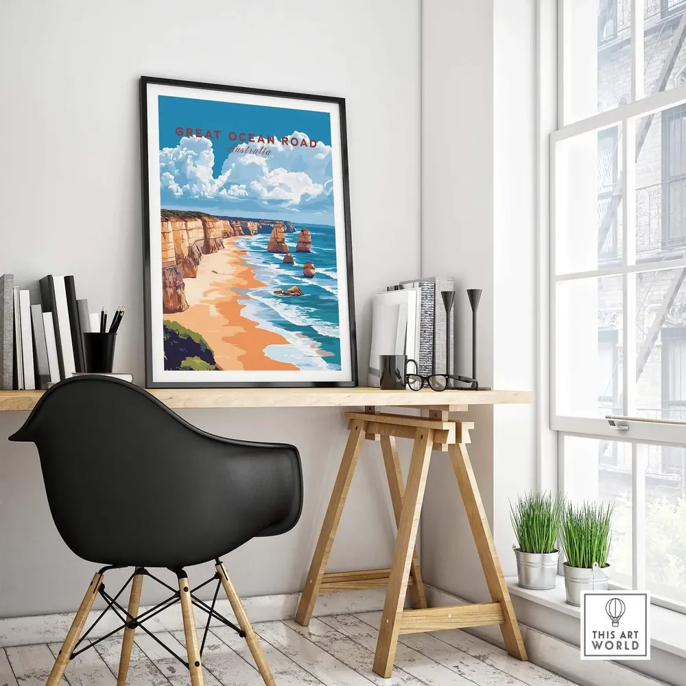 Great Ocean Road Travel Poster, Wall Art Print - Image 4