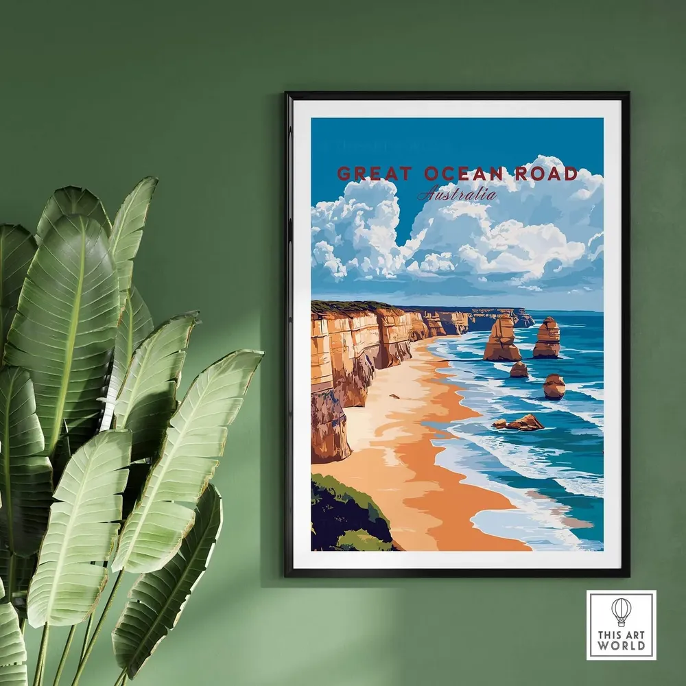 Great Ocean Road Travel Poster, Wall Art Print - Image 2