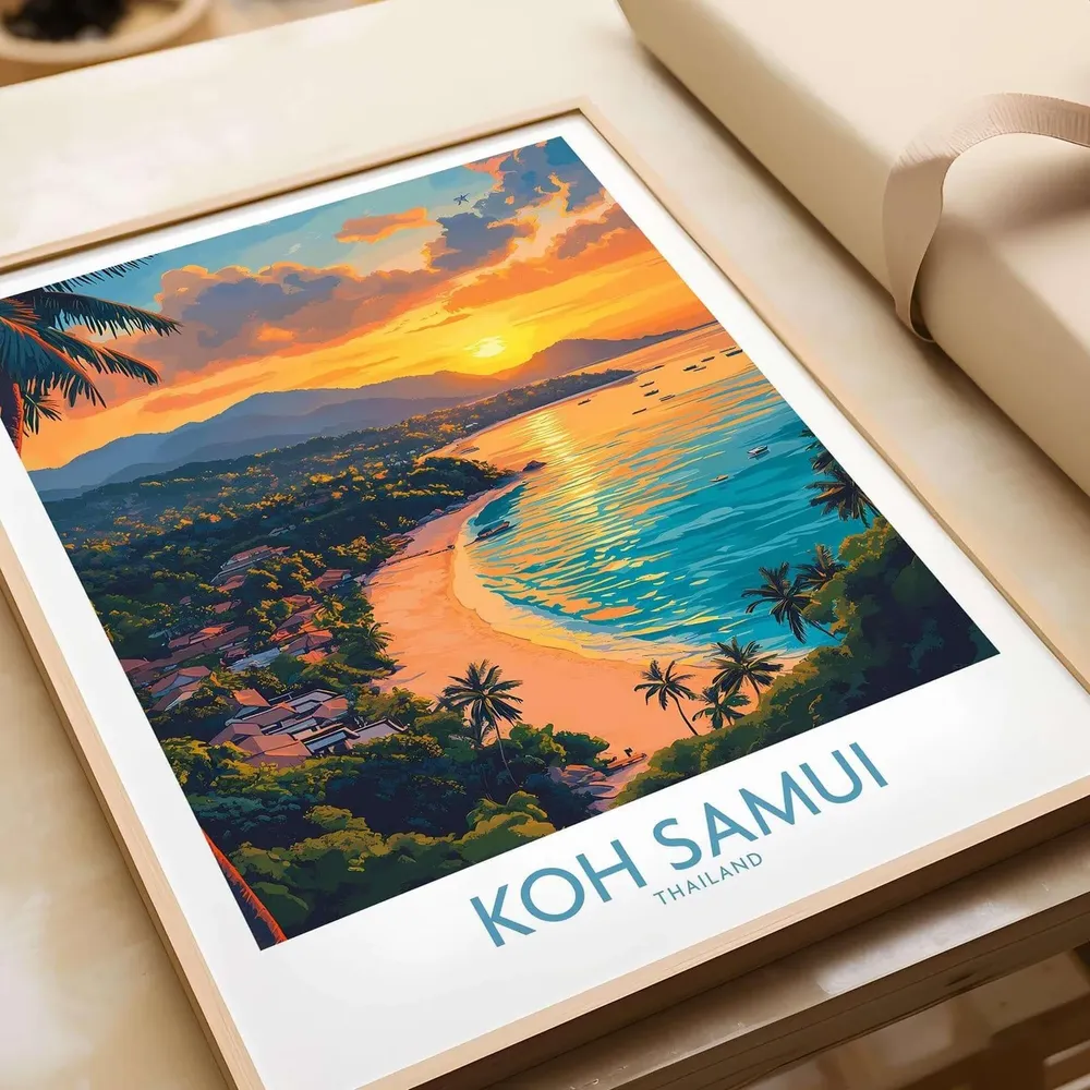 Koh Samui - Vintage Travel Poster