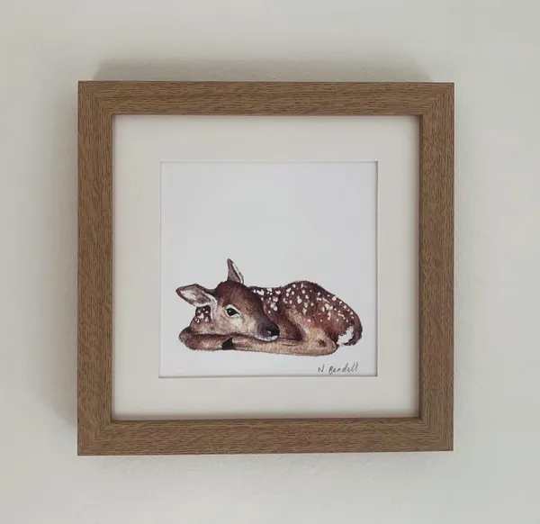 Fawn Art Print, Nursery Wall Decor